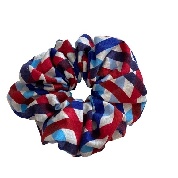 Hair Scrunchie. Multicolor. XL. 4th Of July. Patriotic. America. Holiday. Cute - Picture 12 of 14